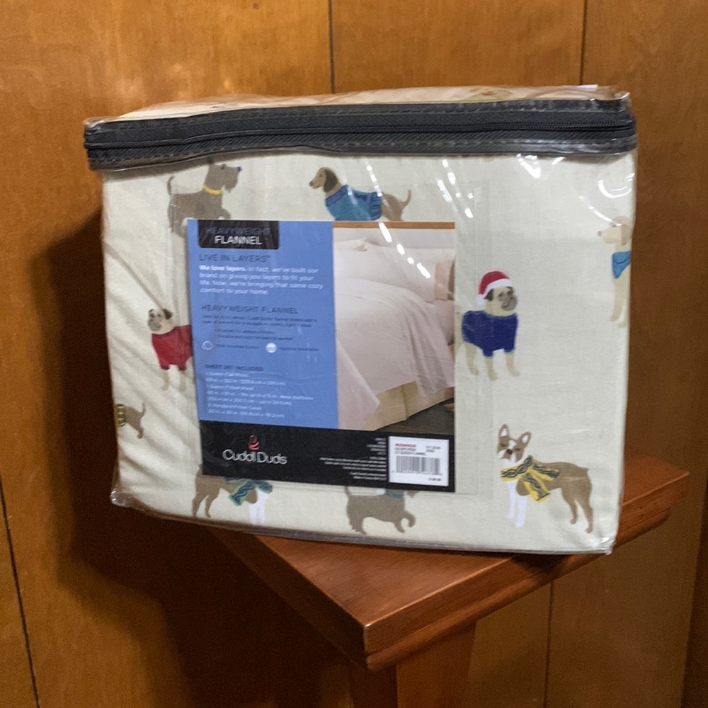 CUDDL DUDS- QUEEN ,Heavyweight Flannel 💯 Cotton 🆕 Bed Sheets